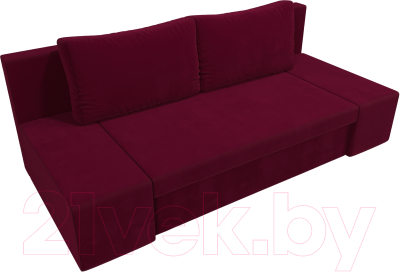 Диван Лига Диванов Сан Марко / 114033 (микровельвет бордовый)