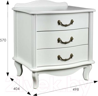Тумба Мебелик Джульетта 3 ящика