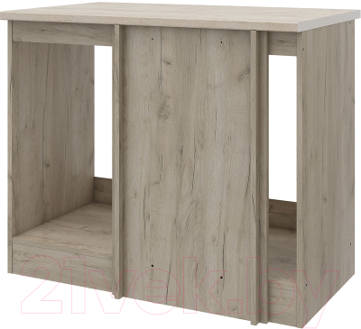 Шкаф навесной для кухни Stolline Сан-Ремо угловой / 454.36 (дуб крафт серый/кашемир)