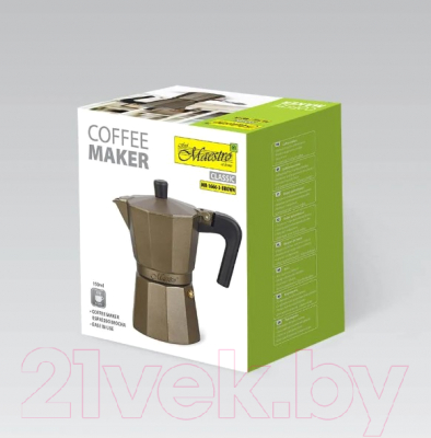 Гейзерная кофеварка Maestro Espresso Moka MR-1666-3