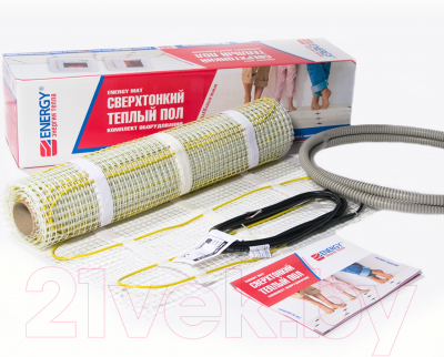Теплый пол электрический ENERGY 1000Вт 6.1кв.м