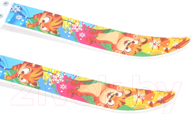 Комплект беговых лыж Цикл Лыжики пыжики Тигренок / 9309-00