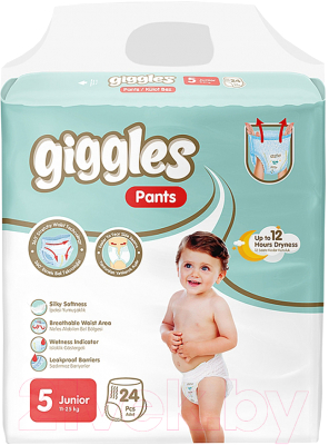 Подгузники-трусики детские Giggles Junior 5 Pants - фото