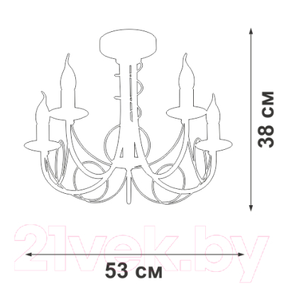Люстра Vitaluce V3035-0/5PL