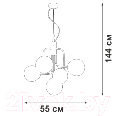 Люстра Vitaluce V3999-8/5S