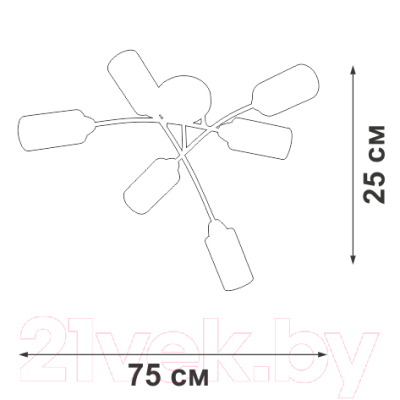 Люстра Vitaluce V4188-1/6PL
