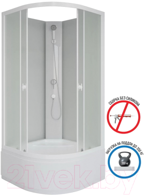 Душевая кабина Niagara Promo P90/40/MT/BK 90x90x195