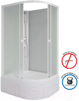 Душевая кабина Niagara Promo P90/70/40L/MT/BK 90x70x195