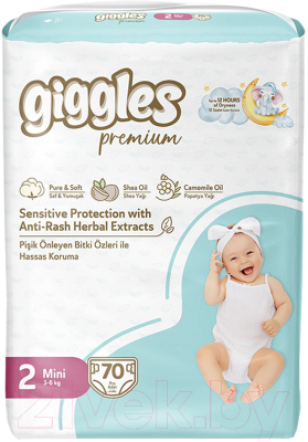 Подгузники детские Giggles Premium Mini 2 Jumbo Pack - фото