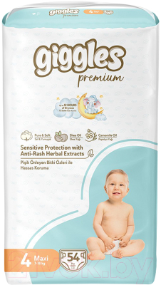 Подгузники детские Giggles Premium Maxi 4 Jumbo Pack - фото