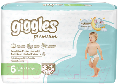 Подгузники детские Giggles Premium Xlarge 6 Jumbo Pack - фото