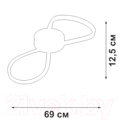 Потолочный светильник Vitaluce V3779-1/1PL