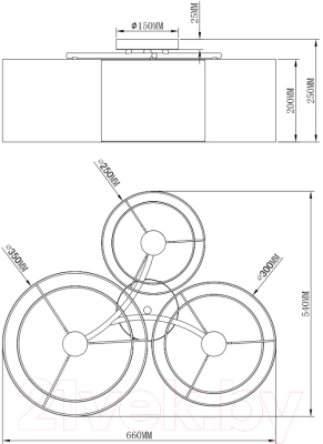 Потолочный светильник Moderli Room / V10623-3C