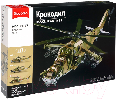 Сборная модель Sluban Модельки. МИ-24С M38-B1137 / 9619156 - фото