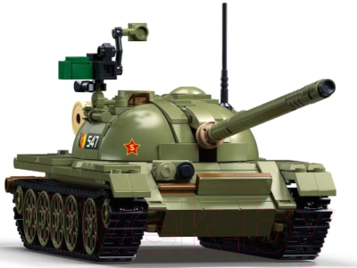 Сборная модель Sluban Модельки. Танк Т-54С M38-B1135 / 9619154 - фото