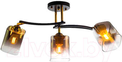 Люстра Aitin-Pro НПБ 02-3х60-101 / N5277/3 (черный/золото) - фото