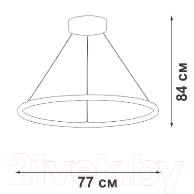 Потолочный светильник Vitaluce V4664-0/1S