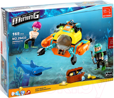 Конструктор Keyixing Кладоискатели. Краб-лодка 29433 / 9847764 - фото