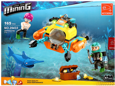 Конструктор Keyixing Кладоискатели. Краб-лодка 29433 / 9847764