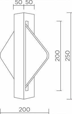 Бра LED4U L7388-250 BK