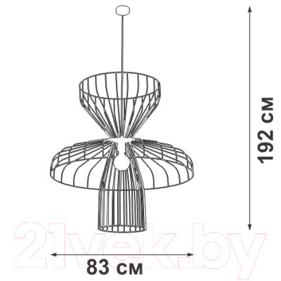 Потолочный светильник Vitaluce V4586-1/1S