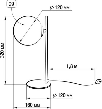 Настольная лампа Citilux Нарда CL204810