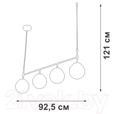 Люстра Vitaluce V4692-1/4S