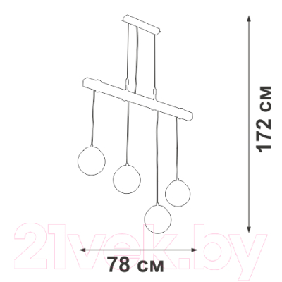 Потолочный светильник Vitaluce V4716-7/4S