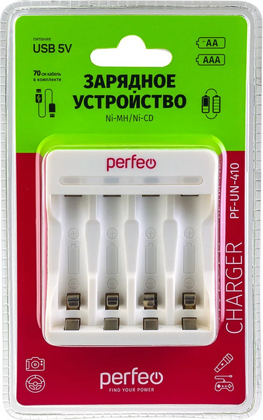 Зарядное устройство для аккумуляторов Perfeo PF-UN-410