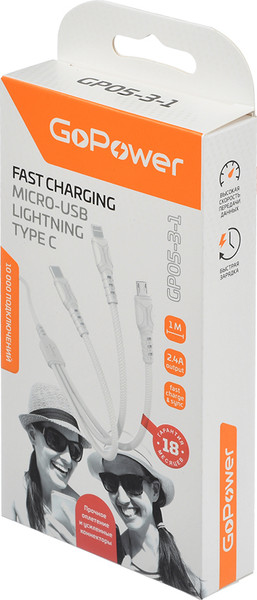 Кабель GoPower GP05-3-1 / 00-00022794