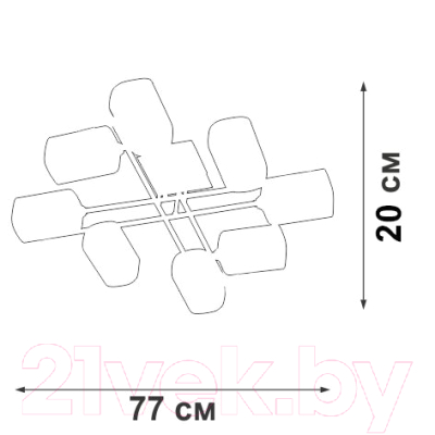 Люстра Vitaluce V4831-1/8PL 