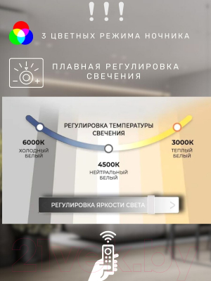 Потолочный светильник Aitin-Pro K38024/4+1 (белый RGB)