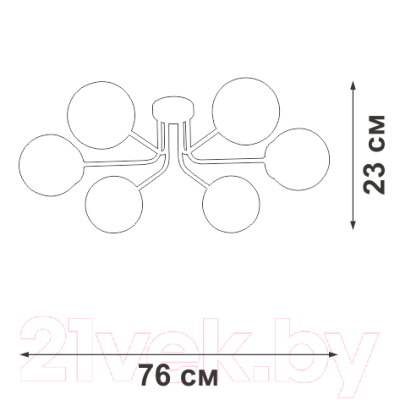 Люстра Vitaluce V4998-1/6PL