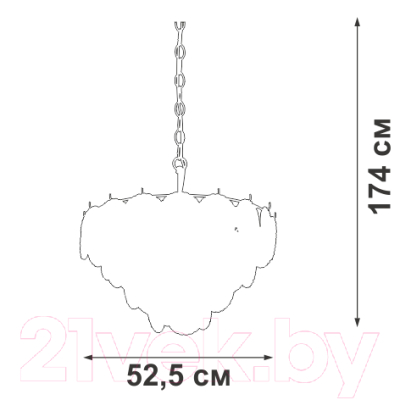 Люстра Vitaluce V5315-2/10