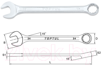 Гаечный ключ Toptul AABW2121