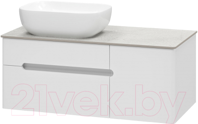 Тумба под умывальник Misty Роял 100 / П-Роя-01100-011П2Я (подвесная, белый)