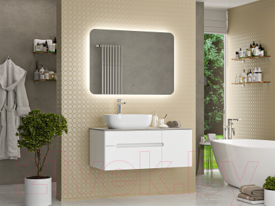 Тумба под умывальник Misty Роял 100 / П-Роя-01100-011П2Я (подвесная, белый)