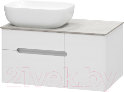 Тумба под умывальник Misty Роял 80 / П-Роя-01080-011П2Я (подвесная, белый)