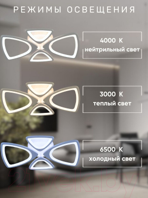 Потолочный светильник Aitin-Pro MX30018/2+2 (хром RGB)