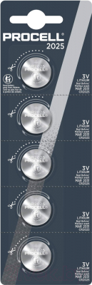 Комплект батареек Duracell Procell CR2025 - фото