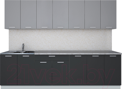 Готовая кухня Интерлиния Мила Лайт 2.8 - фото