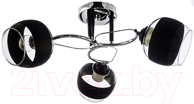 Люстра Aitin-Pro НПБ 02-3x60-101 / A3791/3 (хром/черный) - фото