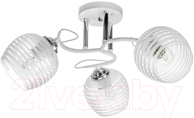 Люстра Aitin-Pro НПБ 02-3x60-101 / C1726/3 (белый/хром) - фото