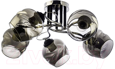 Потолочный светильник Aitin-Pro НПБ 02-5x60-101 / C1725/5 (хром/черный) - фото