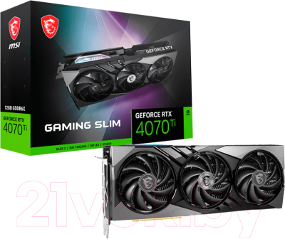 Видеокарта MSI GeForce RTX 4070 Ti Gaming Slim 12G