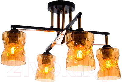 Люстра Aitin-Pro НПБ 02-4x60-101 / A4056/4 (черный/золото) - фото