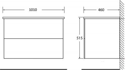 Тумба с умывальником BelBagno Etna 100 / ETNA100BL-KEPBO-1302-SET