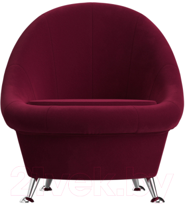 Кресло мягкое Лига Диванов 113400 (микровельвет бордовый)