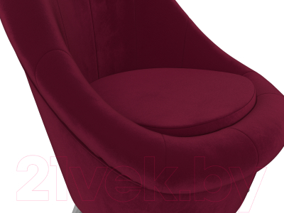 Кресло мягкое Лига Диванов 113400 (микровельвет бордовый)