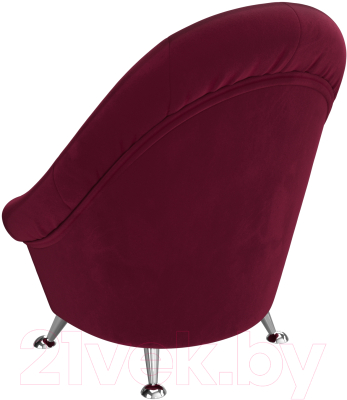 Кресло мягкое Лига Диванов 113400 (микровельвет бордовый)
